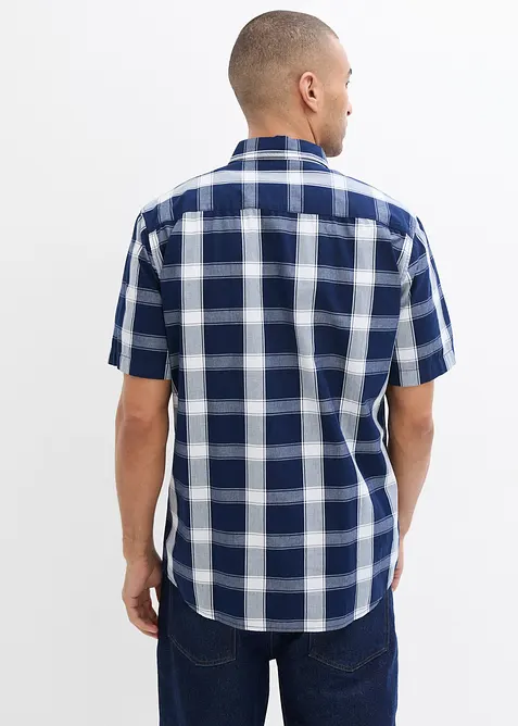 Košile z čisté bavlny, krátký rukáv, bonprix