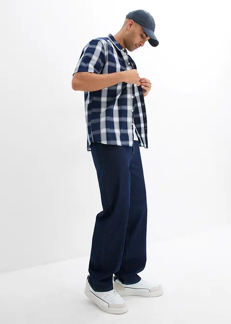 Košile z čisté bavlny, krátký rukáv, bonprix