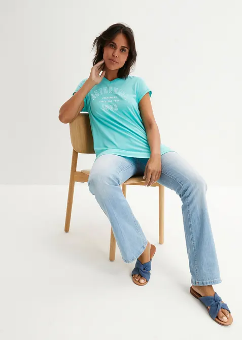 Dlouhé triko z čisté organické bavlny, bonprix