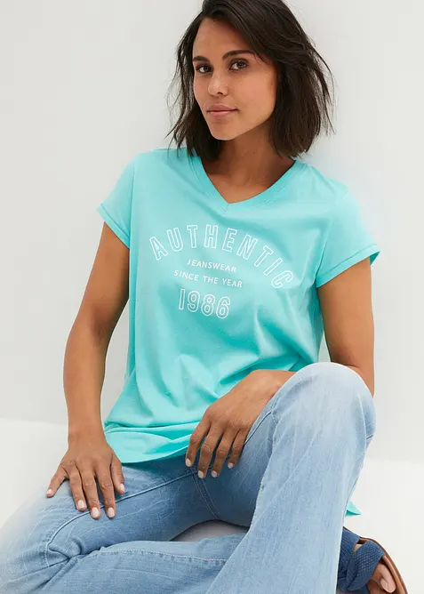 Dlouhé triko z čisté organické bavlny, bonprix