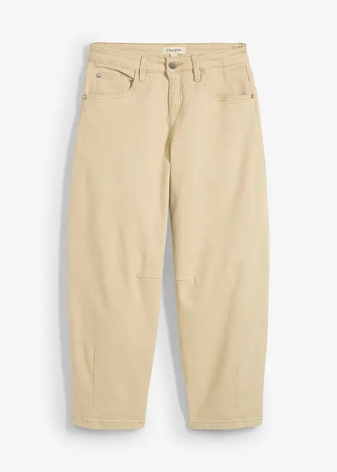 Keprové kalhoty z bavlny se strečem, bonprix