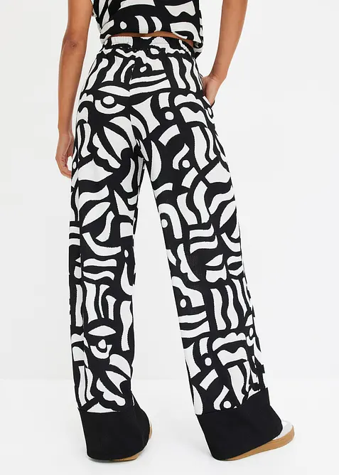 Žerzejové kalhoty s potiskem, bonprix