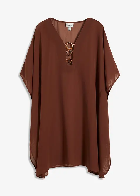 Plážová tunika z lehkého šifonu, bonprix