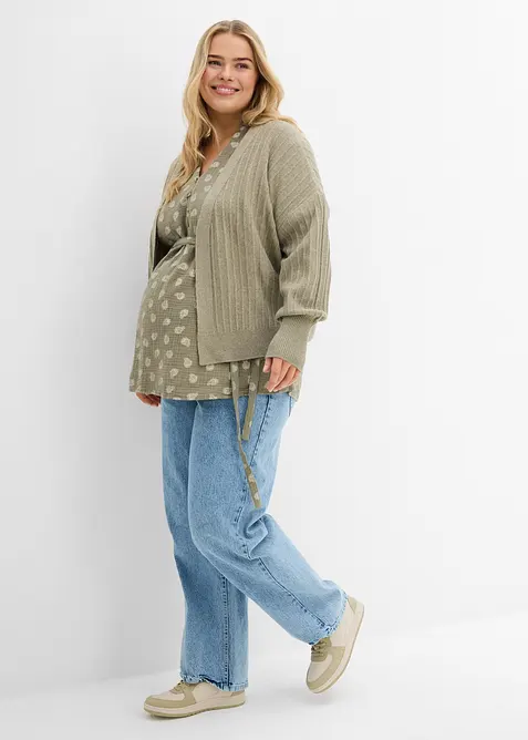 Těhotensk&aacute; a kojic&iacute; halenka z mu&scaron;el&iacute;nu z čist&eacute; bavlny, bonprix