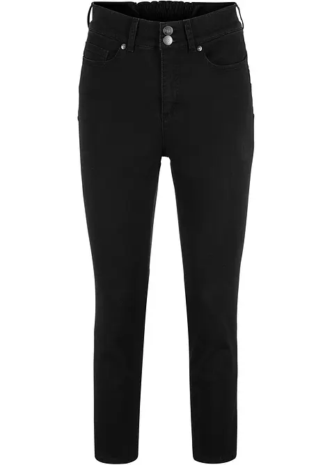 Slim Fit džíny Mid Waist, pohodlná pasovka, bonprix