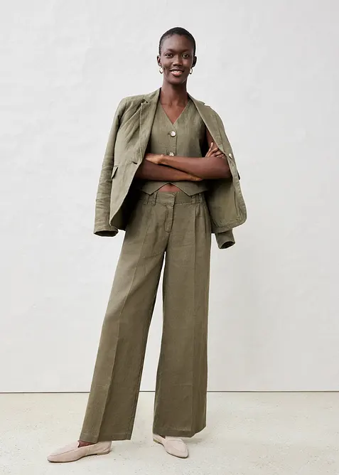 Lněná vesta z čistého lnu, bonprix