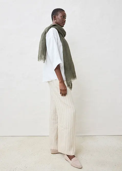 Oversized halenka z čistého lnu, bonprix