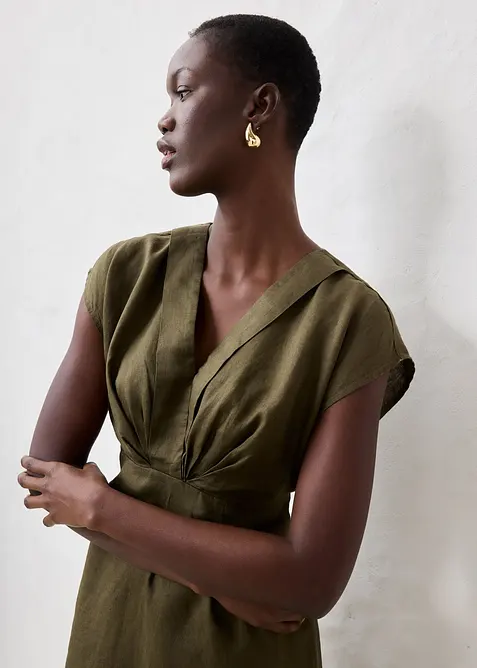 Pouzdrové šaty z čistého lnu, bonprix