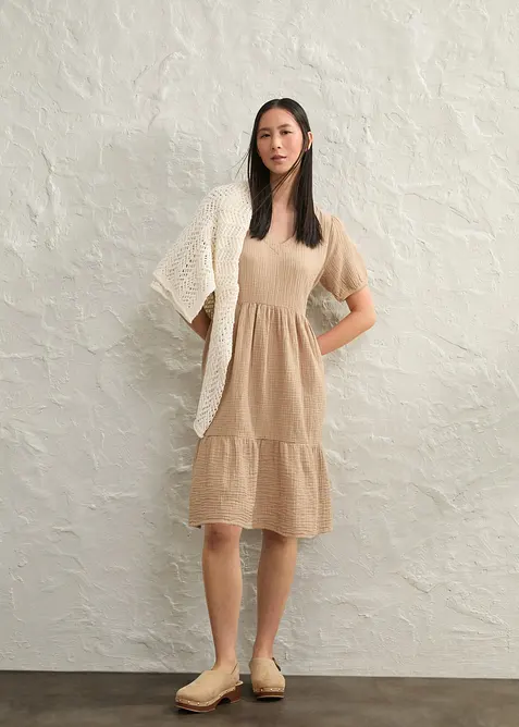 Oversize &scaron;aty z bavlněn&eacute;ho mu&scaron;el&iacute;nu, bonprix