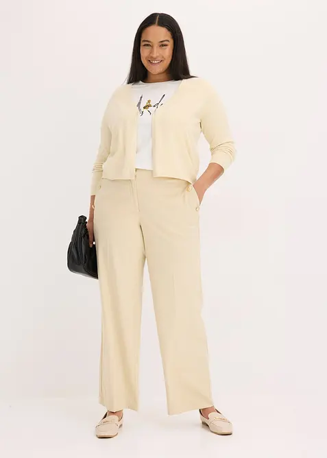 Jednoduchý kabátek z jemného úpletu, bonprix