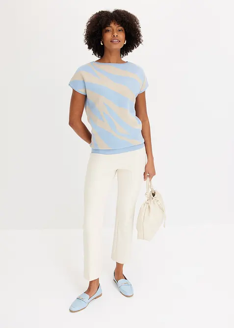 Svetr z jemného úpletu, s třpytivou přízí, bonprix