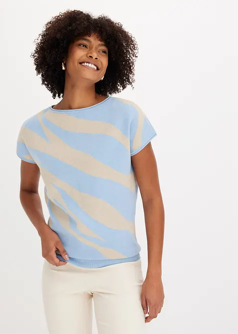 Svetr z jemného úpletu, s třpytivou přízí, bonprix