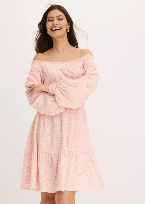 Carmen šaty s potiskem, bonprix