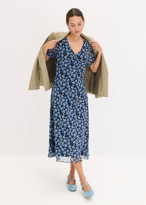 Midi &scaron;aty ze s&iacute;ťoviny s potiskem, bonprix