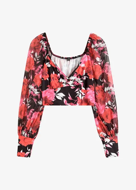 Halenkový top, zkrácený, bonprix