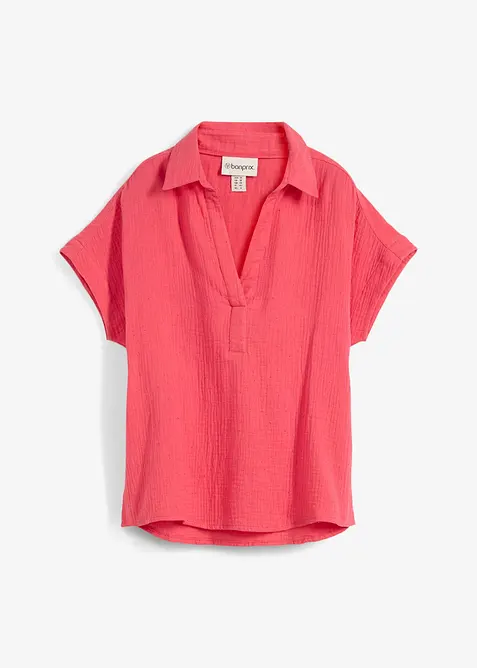 Halenka s kr&aacute;tk&yacute;m ruk&aacute;vem, ze vzdu&scaron;n&eacute;ho mu&scaron;el&iacute;nu, bonprix