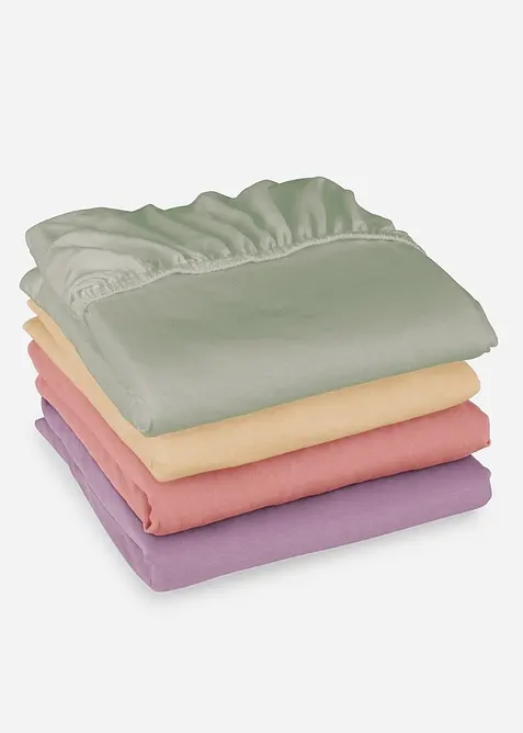 Žerzejové napínací prostěradlo v jarních barvách, bonprix