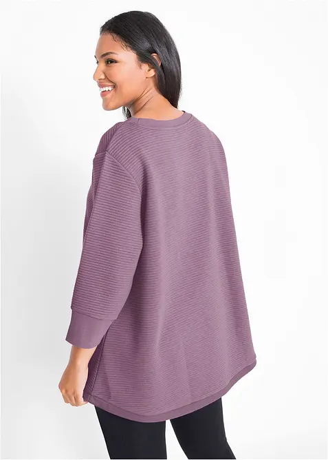 Dlouh&aacute; mikina s visk&oacute;zou, bonprix