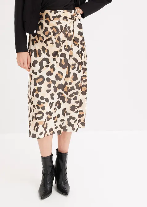 Zavinovac&iacute; sukně z jemn&eacute; visk&oacute;zov&eacute; směsi, bonprix