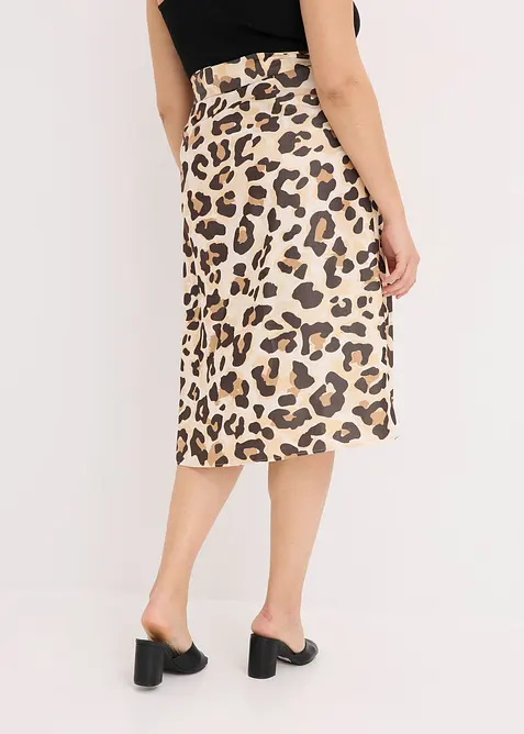 Zavinovací sukně z jemné viskózové směsi, bonprix