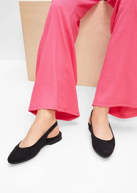 Baleríny s otevřenou patou značky Jana, pohodlná šířka, Jana