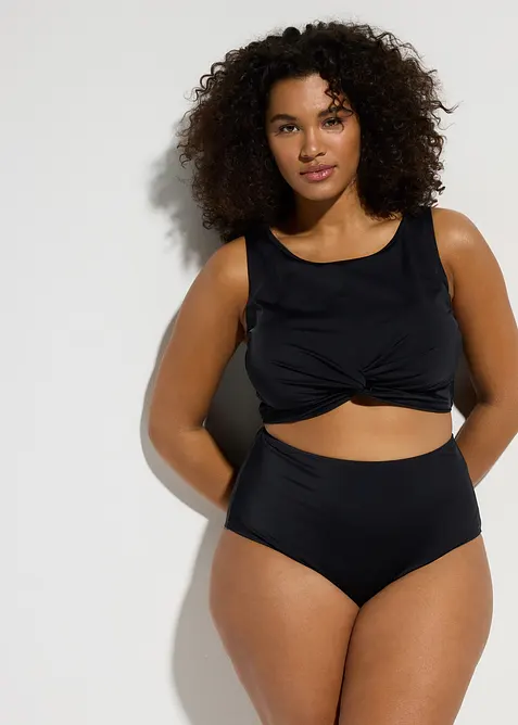 Bikiny s podprsenkovým topem se zavinovacím vzhledem (2dílná souprava), bonprix