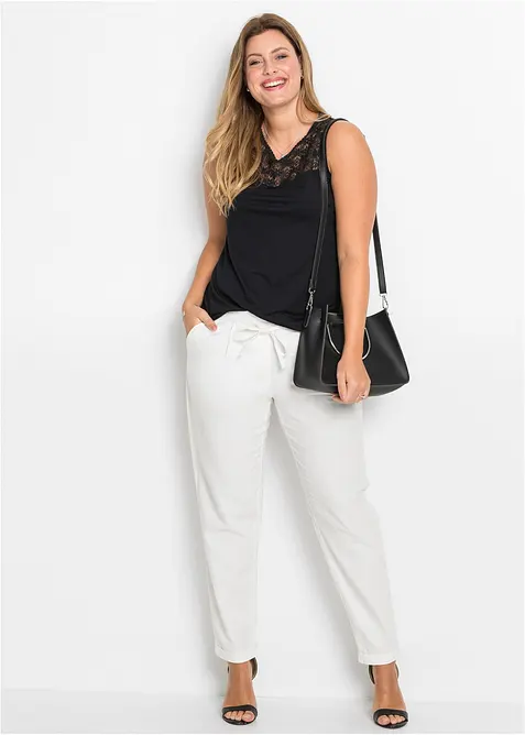 Lněn&eacute; kalhoty, bonprix