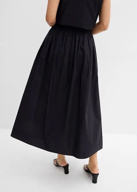 Midi sukně z čisté bavlny, bonprix