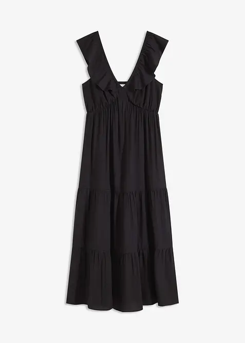 Šaty na ramínka, z jemné viskózové směsi, bonprix