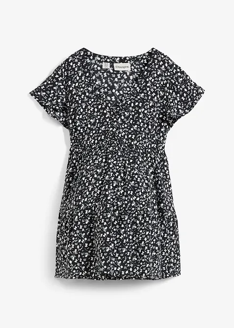 Těhotenská a kojící halenka 2 v 1, ze splývavé viskózy, bonprix