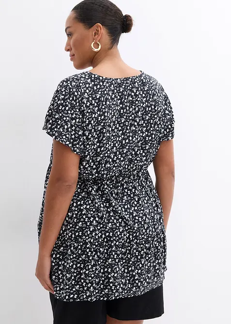 Těhotensk&aacute; a koj&iacute;c&iacute; halenka 2 v 1, ze spl&yacute;vav&eacute; visk&oacute;zy, bonprix