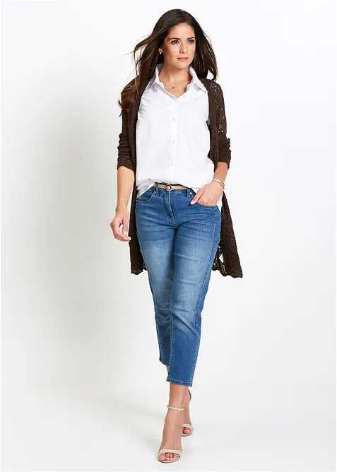 Halenka s krátkým rukávem, z popelínu, bonprix