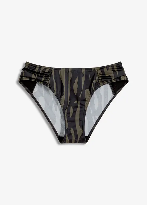 Bikinov&eacute; kalhotky s norm&aacute;lně vykrojen&yacute;mi nohavičkami, bonprix