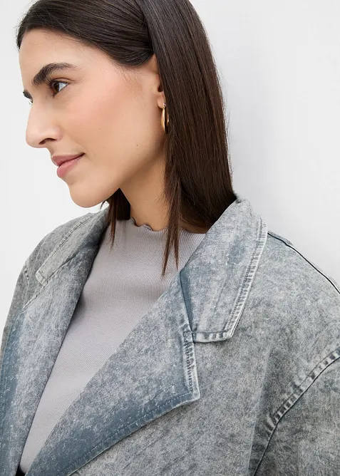 Trenčkot z kepru, bonprix