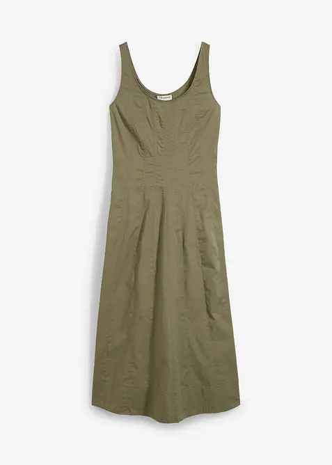 Midi šaty se svislými švy, bonprix