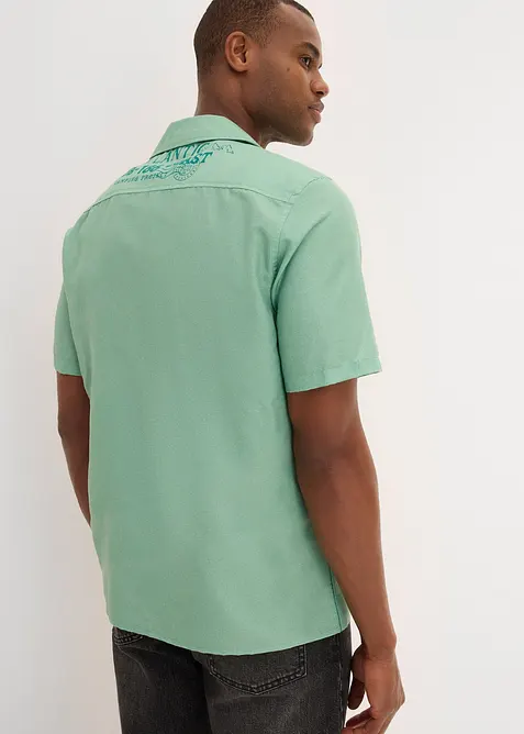 Košile z čisté bavlny, krátký rukáv, bonprix