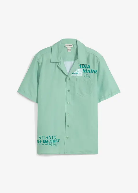 Košile z čisté bavlny, krátký rukáv, bonprix