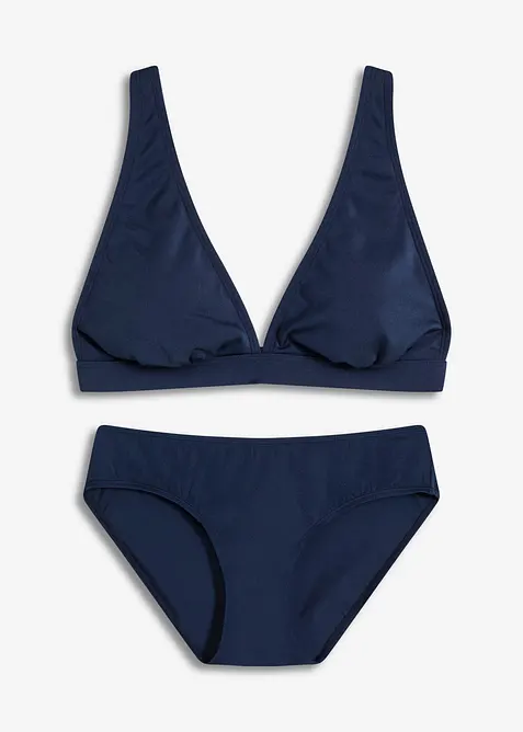 Bikiny z lesklého materiálu (2dílná souprava), bonprix