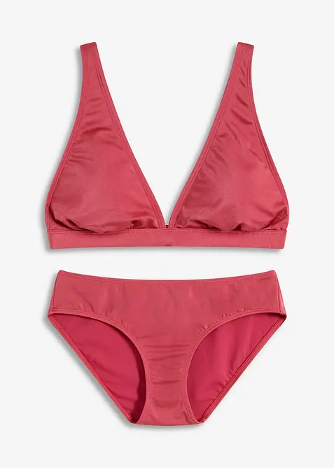 Bikiny z leskl&eacute;ho materi&aacute;lu (2d&iacute;ln&aacute; souprava), bonprix