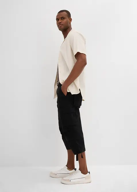 3/4 strečové cargo kalhoty, Loose Fit, extra široké, bonprix