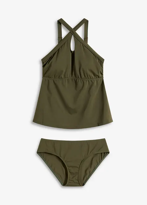 Tankiny (2dílná souprava) s překříženými ramínky, bonprix