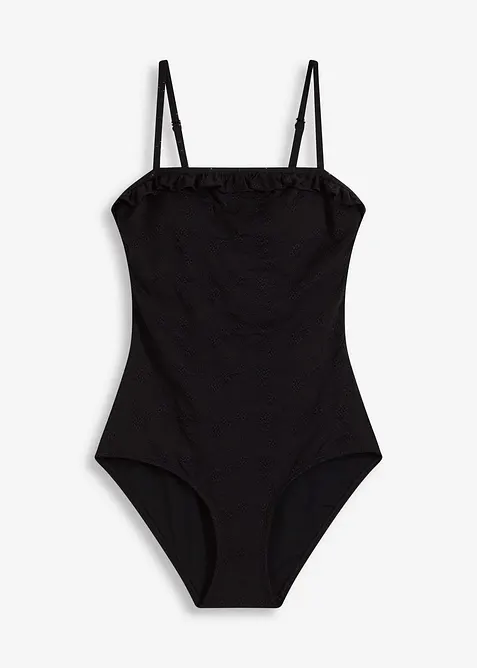 Stahovací jednodílné plavky, střední tvarující efekt, bonprix