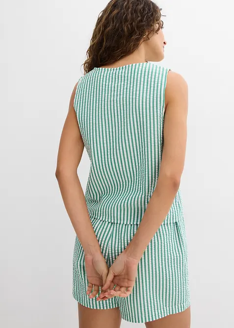 Halenkov&yacute; top z čist&eacute; bavlny, bonprix