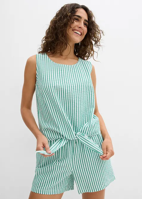 Halenkov&yacute; top z čist&eacute; bavlny, bonprix