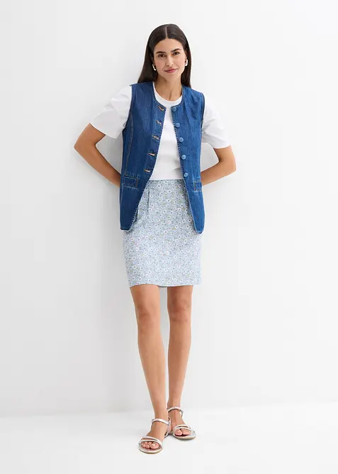 Minisukně ze spl&yacute;vav&eacute; visk&oacute;zy, bonprix