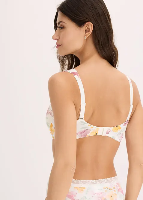 Vyztužená podprsenka s kosticemi, s organickou bavlnou (2 ks v balení), bonprix