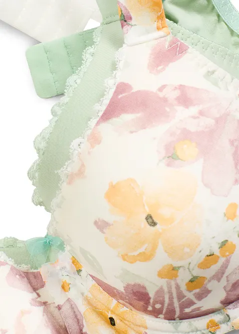 Vyztužená podprsenka s kosticemi, s organickou bavlnou (2 ks v balení), bonprix