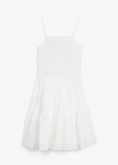 Šaty na ramínka, z čisté organické bavlny, bonprix