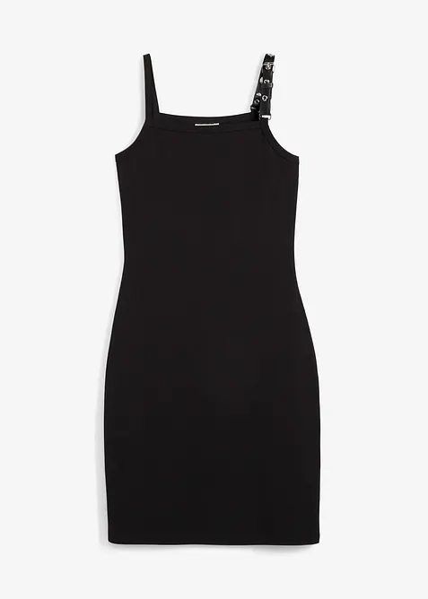 Šaty na ramínka, s kontrastním lemem, bonprix