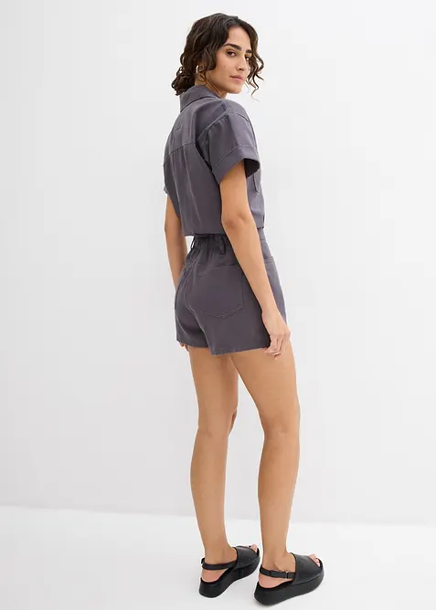 Krátký overal z čisté bavlny, bonprix